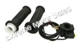 Twist Grip Hand Throttle Assembly with Electric Kill Starter Switch