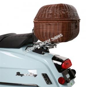 Prima Rear Scooter Basket Round with Removable Liner for Mopeds