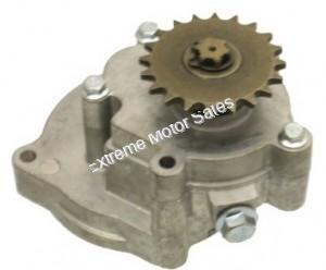 Transmission without sprocket 6-pinion shaft compatible with drive chain