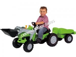 Big Jimmy Loader plus Trailer Tractor Pedal Power Kids Toy