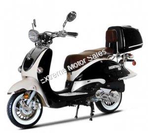 BMS Heritage 150 Scooter- Black/White