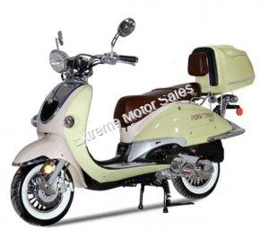 BMS Heritage 150 Scooter- Yellow/White