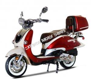 BMS Heritage 150 Scooter- Burgundy/White