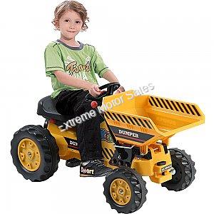 Kalee Pedal Power Tractor with Dump Bucket Kids Toy