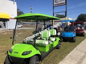 ICON i60L Lifted Electric Street Legal Golf Cart 6 Seat Neighborhood Vehicle