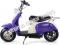 MotoTec 24v Electric Moped Purple Kids Scooter 350 Watt