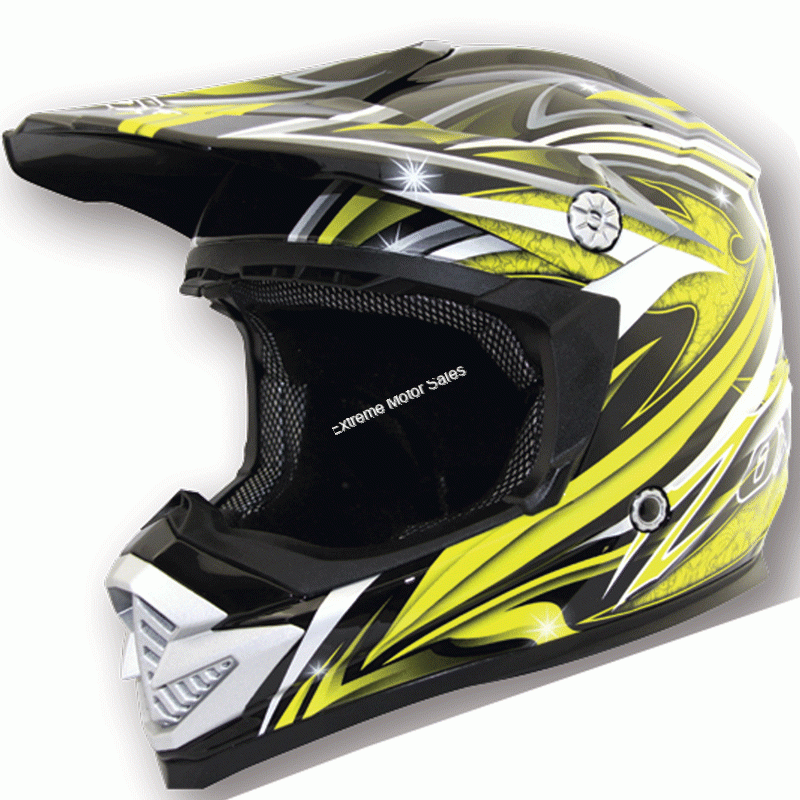 Extreme Motor Sales > Zox Helmets > Zox Off Road Helmet MX2 Rush Youth
