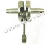 Crankshaft 47cc 49cc 2-stroke engines found on Cag Daytona pocket bikes quads