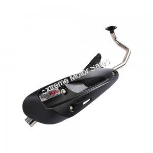 Scooterworks 0500-1071 QMB139 50cc 4-stroke Low Mount Performance Exhaust