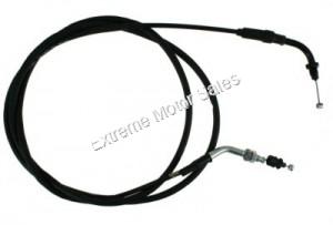 Throttle Cable Size 69" for full-size scooters. Threads into the throttle housing.