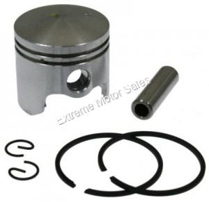 Piston Kit for 43cc mini 2-stroke engines, rings, pin, cir clip