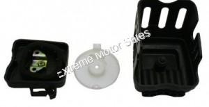 Stock air filter for 43 49cc 2-stroke engines found on Chinese stand-up scooters