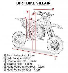 MotoTec Villain 52cc 2 Stroke Pocket Bike Dirt Bike For Kids
