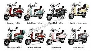 BMS Heritage 150cc 2-Tone Scooter CVT Automatic Transmission