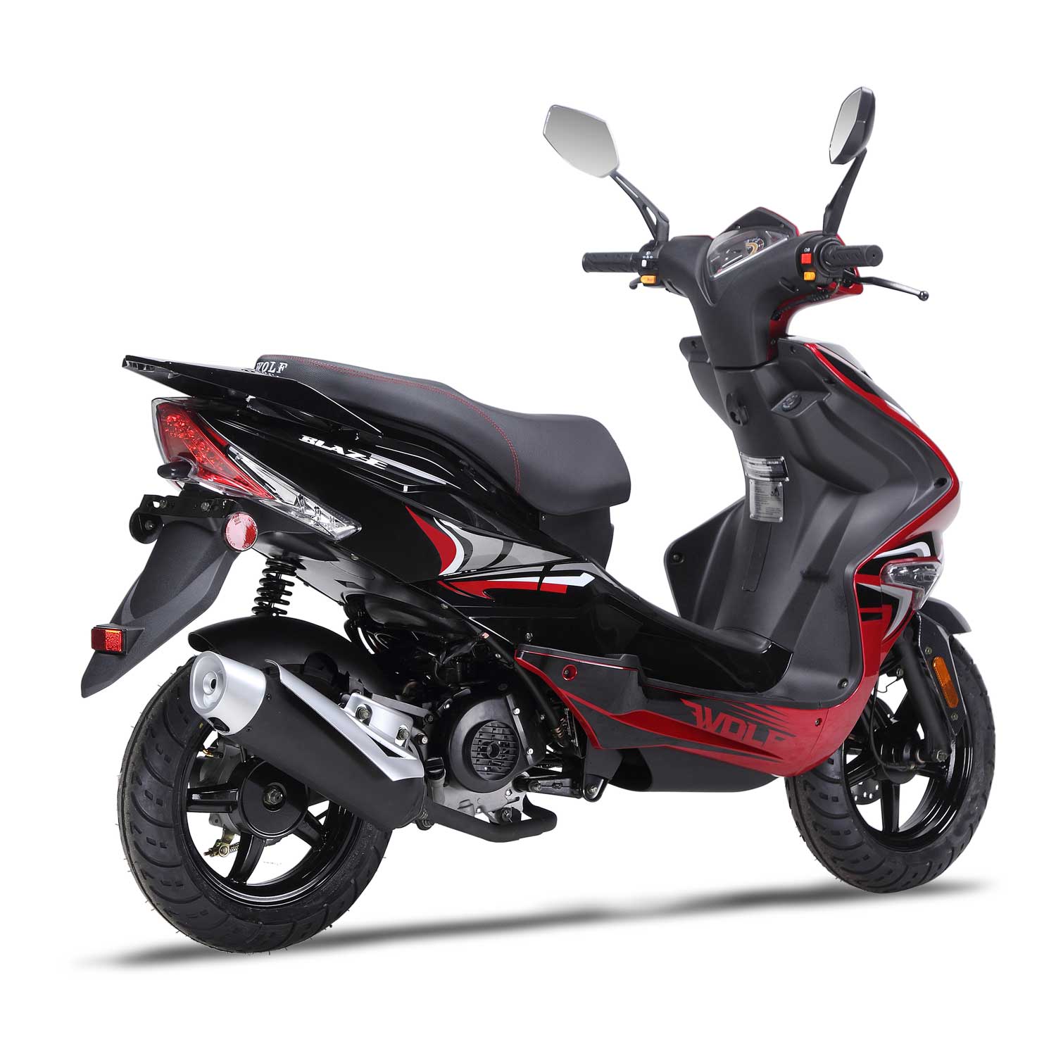 ... Wolf Blaze 150cc Gas Scooter Moped Street Legal 2 Year Warranty ...