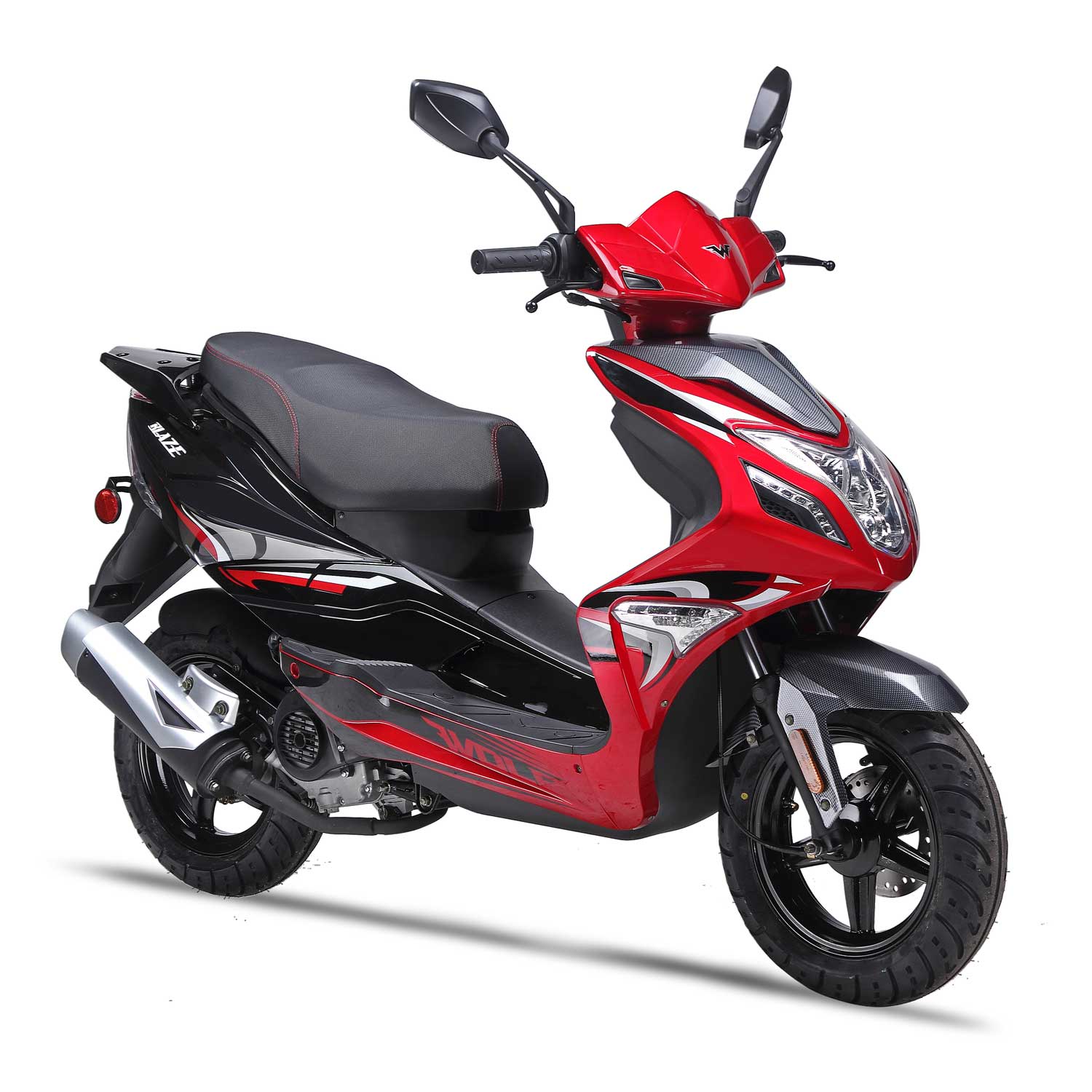 ... Wolf Blaze 150cc Gas Scooter Moped Street Legal 2 Year Warranty ...
