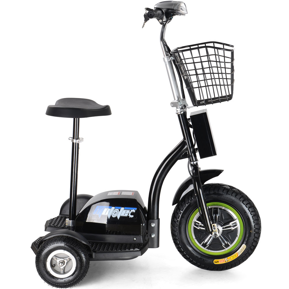 Moto Tec Electric Trike 3 Wheel 48v 500W Chariot Segway