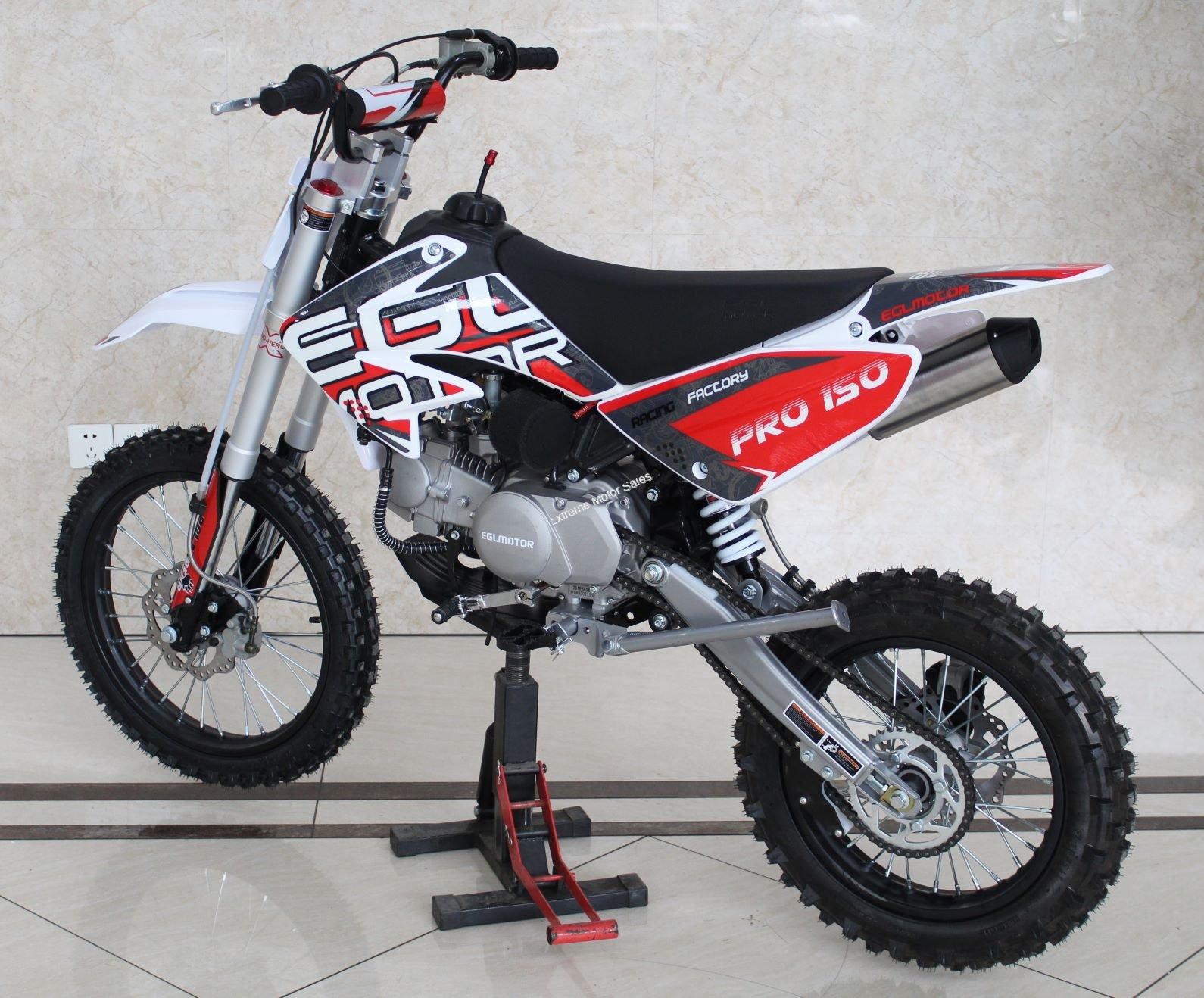 EGL 140 PR0 X 140cc Dirt Bike 4 Speed Oil Cooled Engine