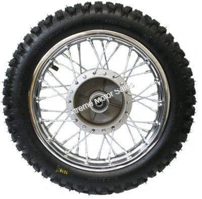 Togarhow 90/100-14 inch Rear Wheel Tire Rim with 12mm Bearing Axle Hole,Hydraulic Disc Brake Caliper Master Cylinder,Brake Disc Rotor & 428 41T Sprocket Set for Dirt Pit Bike 110cc 125cc 150cc 160cc 