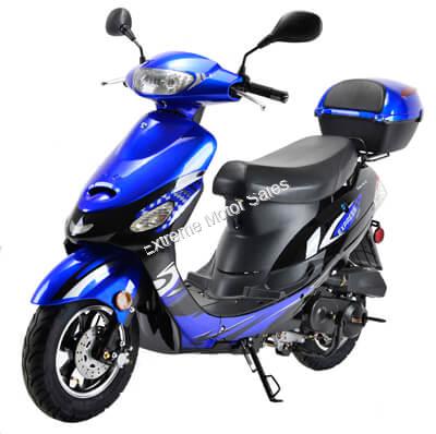 Gator 50-S3 50cc 4 Stroke Moped Scooter 49cc Electric Start with Trunk > 50cc  Scooters > Extreme Motor Sales, Inc