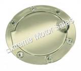 Plastic Gas Tank Lid with Chrome Finish. Fits super pocket bikes and scooters