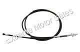 Rear drum brake cable Sleeve Length 67", Overall Length 72"