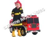 Extreme Fire Truck Ride-On 12V Power Wheels Toy Electric Kalee