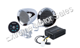 MXABMC2BT - 2 Chrome Bullet Style Powersports Speaker Kit Bluetooth