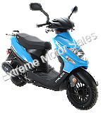 Italica Motors Strada 50cc Gas Scooter Moped - 1 Year Warranty