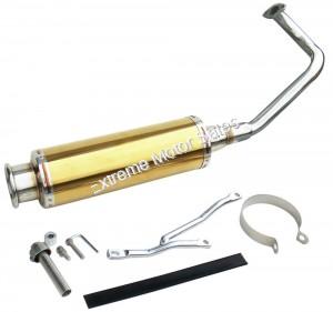 NCY Performance Exhaust , Gold color, for 50cc QMB139 Scooters