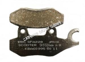 EBC Brakes SFA228 Organic Scooter Brake Pads for Kymco Suzuki Burgman