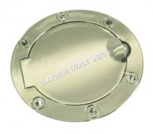 Plastic Gas Tank Lid with Chrome Finish. Fits super pocket bikes and scooters