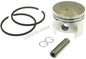 Piston Kit for 49cc 44mm mini 2-stroke engines, rings, pin, cir clip