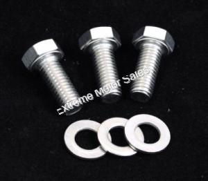 Stainless Steel Muffler to Header Pipe Bolts and Washer Set of 3