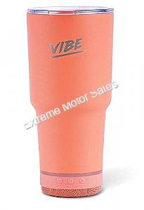 VIBE 28oz Speaker Tumbler Cup | Coral