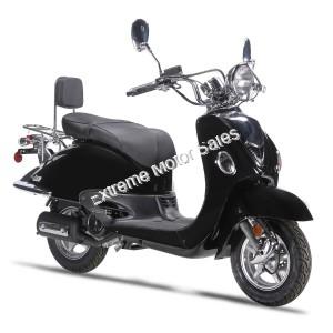 Wolf Jet 50cc Retro Gas Scooter Moped 49cc Street Legal 2 Year Warranty