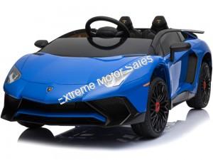 Mini Moto Lamborghini 12v 2.4ghz RC Blue or White Remote Control