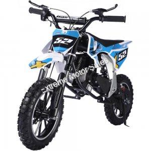 MotoTec Warrior 52cc 2-Stroke Kids Gas Dirt Bike Youth Automatic