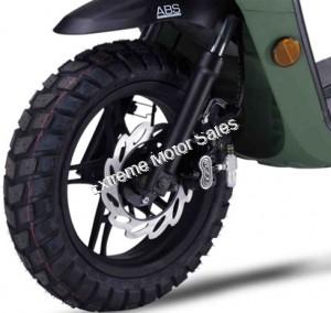 Amigo JAX 50cc Scooter with USB Port, Trunk, Knobby Tires