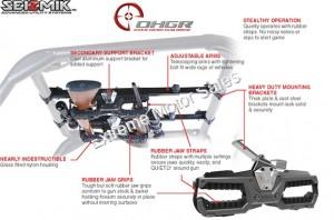 Seizmik OHGR UTV Gun Rack Tool Rack Utility Vehicle