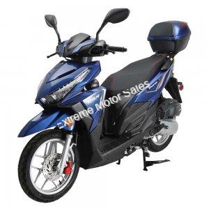 Spark 150cc Scooter Gas Moped GY6 14 inch Wheel MP3 Radio