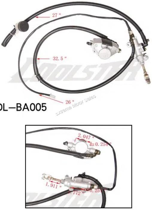 Coolster ATV3150CXC 3150DX 3175S Rear Foot Brake Assembly > Coolster 3150CXC > Extreme Motor