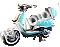 Amigo iL Bello ZN150T-G 150cc Retro Vespa Style Scooter Moped