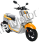 Italica Motors IQ 150cc Scooter Moped with LED Lights-1 Year Warranty