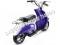 MotoTec 24v Electric Moped Purple Kids Scooter 350 Watt