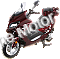 Ranger 250cc Scooter: Burgundy