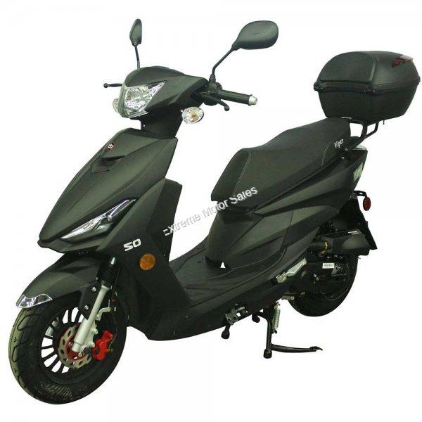 Viper 50cc 4 Stroke Moped Scooter 49cc Electric Start with Trunk > 50cc