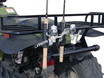 Bicycle Fishing Rod Holder Secures Fishing Pole to Bicycle 2 Tubes