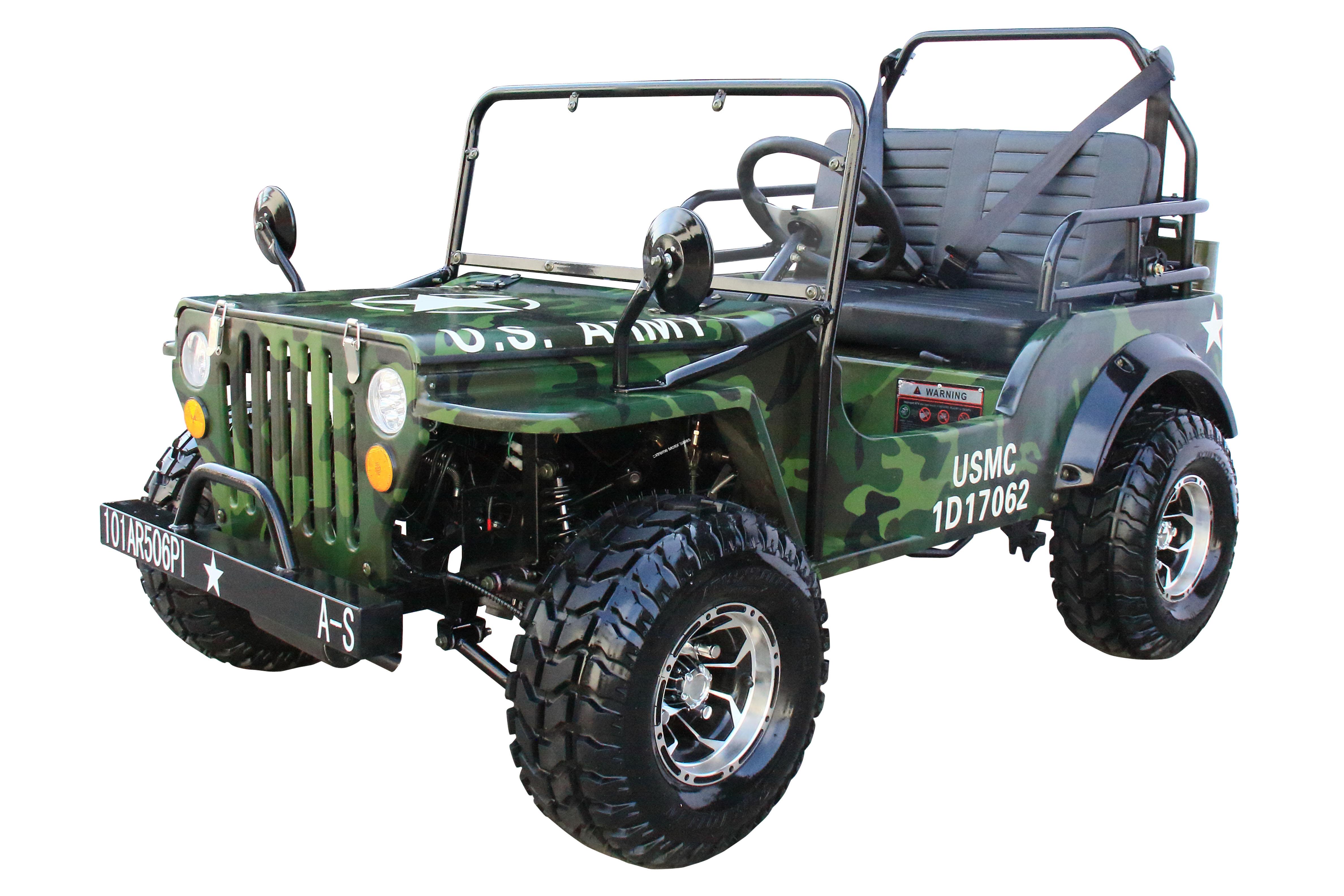 Commando Jeep Willy's Mini ATV 125cc Go Cart Kart UTV Golf Cart > Jeep