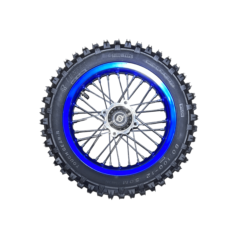 Coolster QG214 Dirt Bike 12 inch Rear Wheel Assembly 8.00-12 > Tire ...
